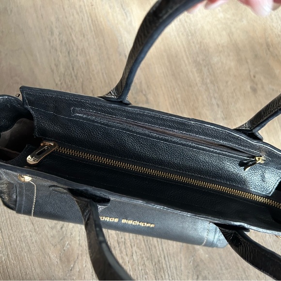 Black Leather Satchel - Picture 5 of 14